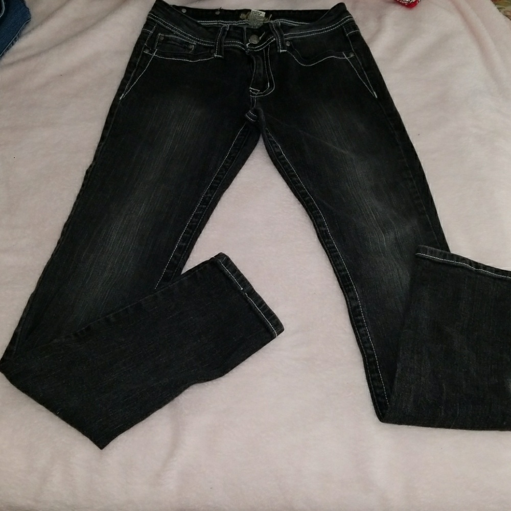 Embroidered Denim Jeans